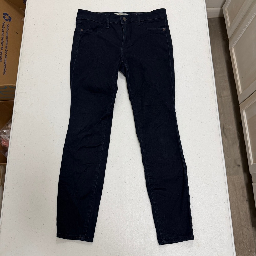 Abercrombie & Fitch Womens 4S W27 L27 Dark Wash Skinny Jeans Indigo Stretch